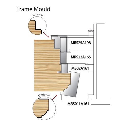 Whitehill HP Flush Frame Profile Mould 96mm