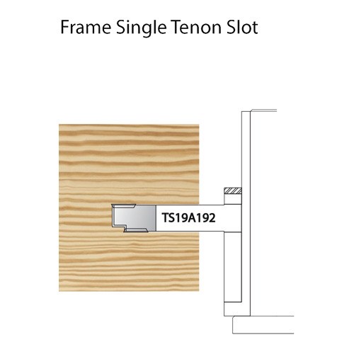 Whitehill HP Flush Frame Single Tenon Slot