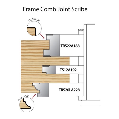 Whitehill HP Flush Frame Comb Joint Scribe