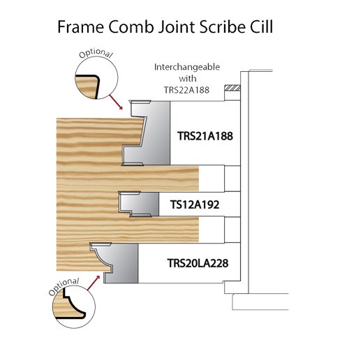 Whitehill HP Flush Frame Comb Joint Scribe Cill