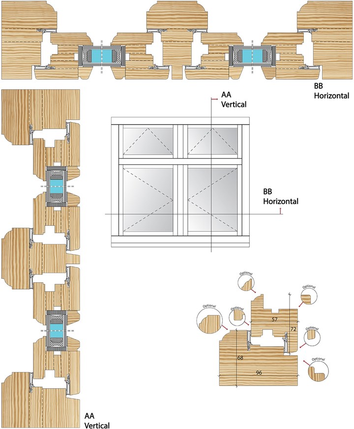 Whitehill HP Flush Window System Section