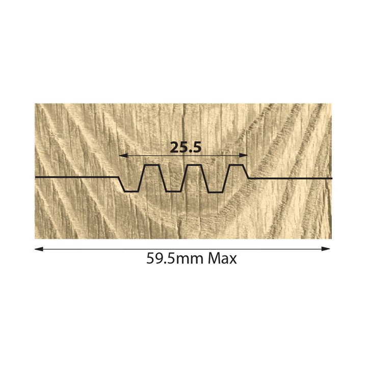 125 x 60 mm TC Glue Joint Head Steel