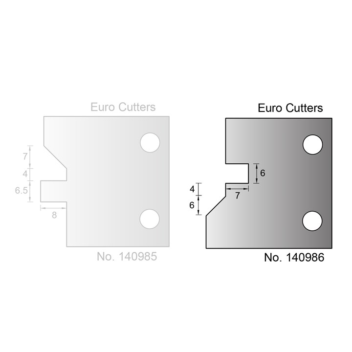 6mm (Tenon) T, G & V Profile Cutter in HSS - 140986