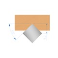 125 x 20 x 30 mm Bore Z3 V-Groove Block for FESTOOL HK85 Track Saw Alternative Image