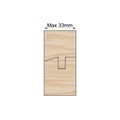 15 Deg Shallow Bevel Kitchen Door Profile Cutter in HSS - 150725 Alternative Image