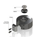96 x 55 Recessed Limiter Head Including M16 Countersunk Bolt, Washer & Allen Key Alternative Image
