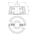 93 x 46 mm 16 mm Rebate 9 Deg TC Mould Head Alternative Image