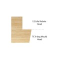 93 x 46 mm 16 mm Rebate 9 Deg TC Mould Head Alternative Image