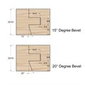 Shallow Bevel Kitchen Door Set Alternative Image