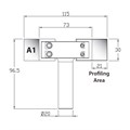 68 x 93 x 20 mm MEC Shank Profile Block Type A1 Alternative Image