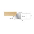 125 x 20 mm TC Tip Ovolo Open Radius Mould Head Alternative Image