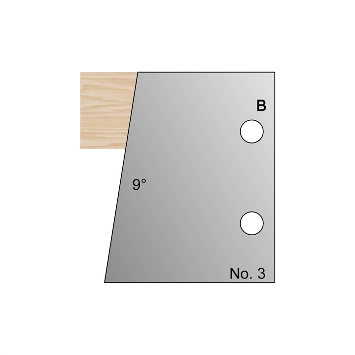 9 Degrees Bevel Profile Cutter in HSS - 3