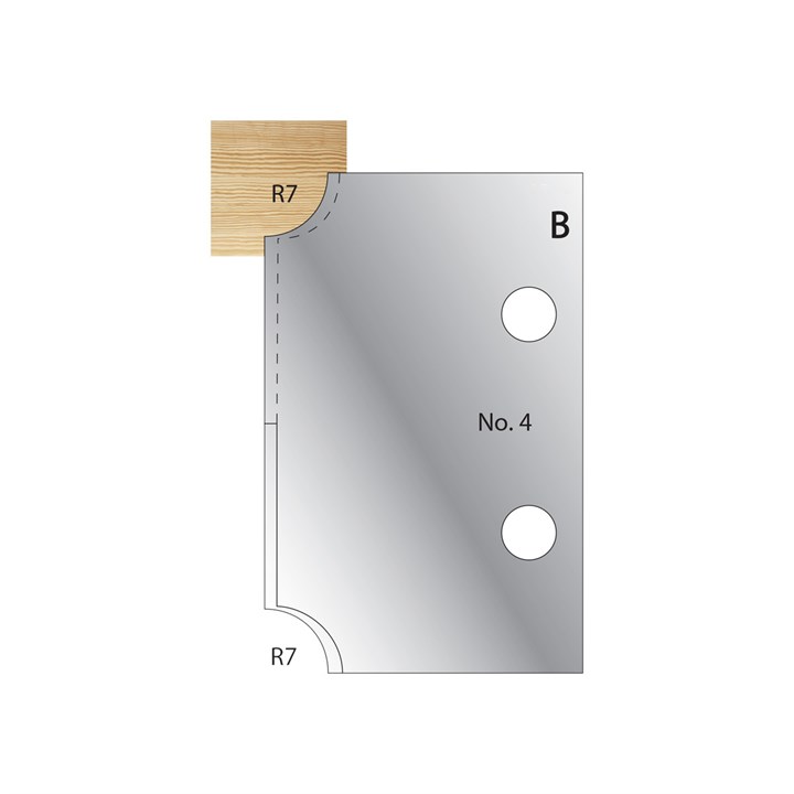 R7 Ovolo Profile Cutter in HSS - 4