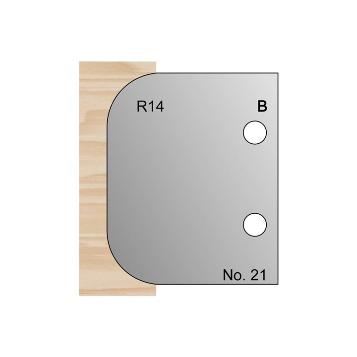 R14 Radius Profile Cutter in HSS - 21