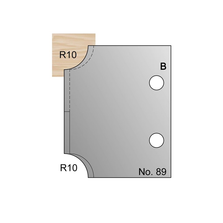 R10 Ovolo Profile Cutter in HSS - 89