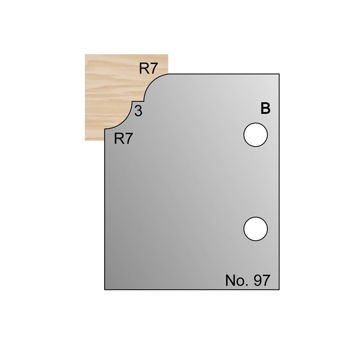 R7 Lambs Tongue Profile Cutter in HSS - 97