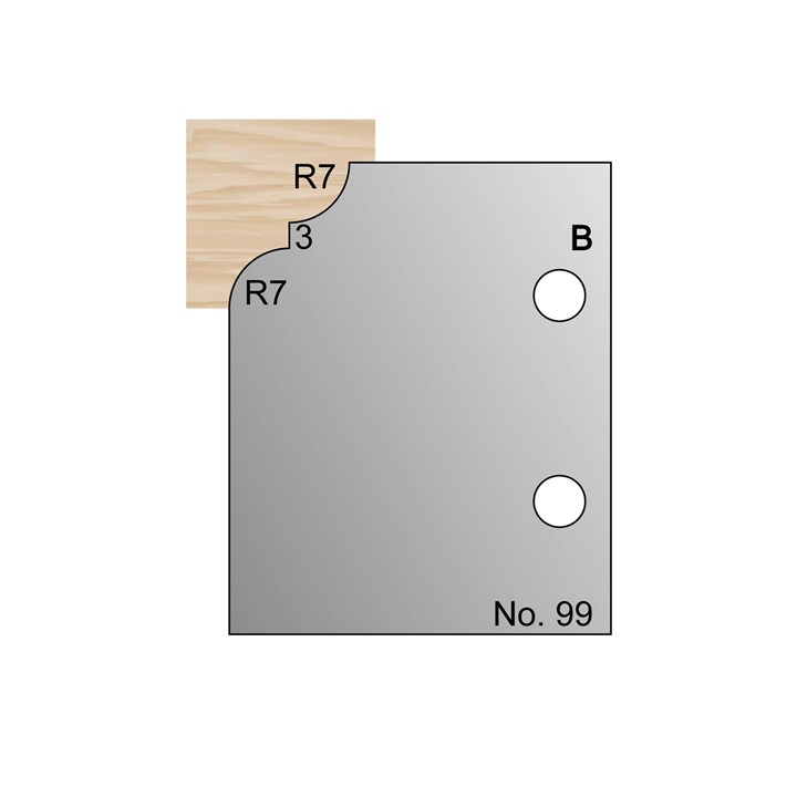 R7 Lambs Tongue Profile Cutter in HSS - 99
