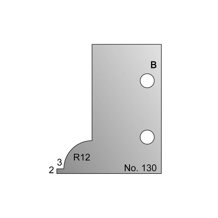 R12 w/ 2 x 3mm Quirk Scribing Cutter in HSS - 130