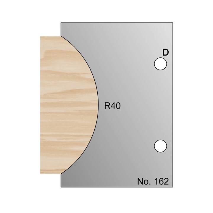 R40 Radius Profile Cutter in HSS - 162