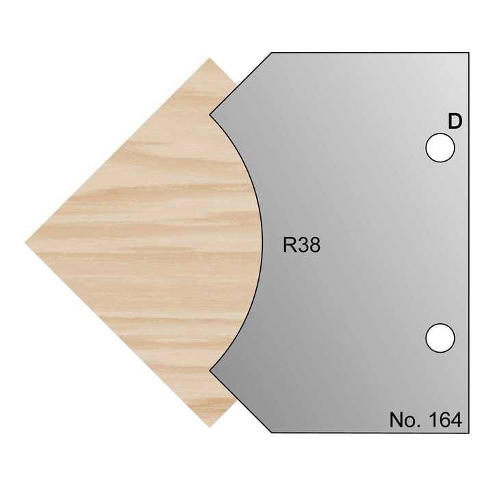 R38 Radius Profile Cutter in HSS - 164