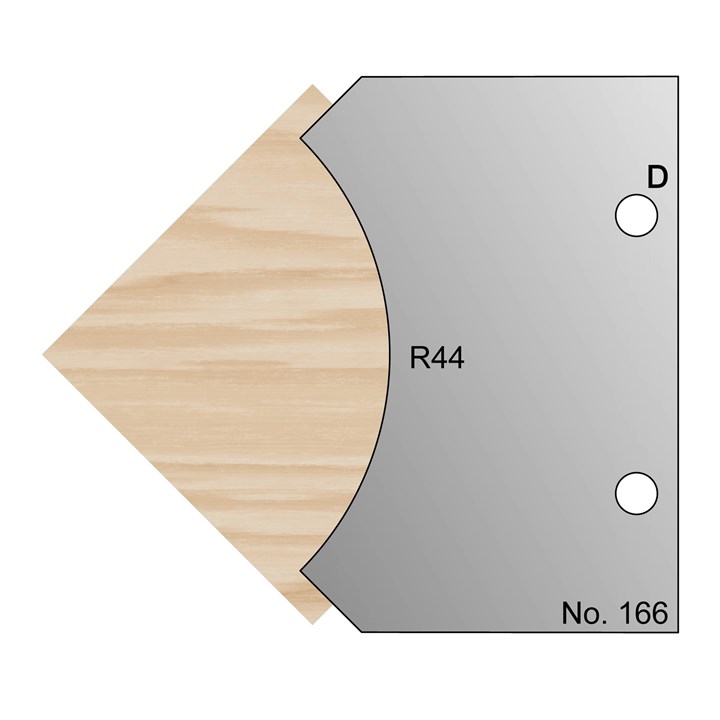 R44 Radius Profile Cutter in HSS - 166