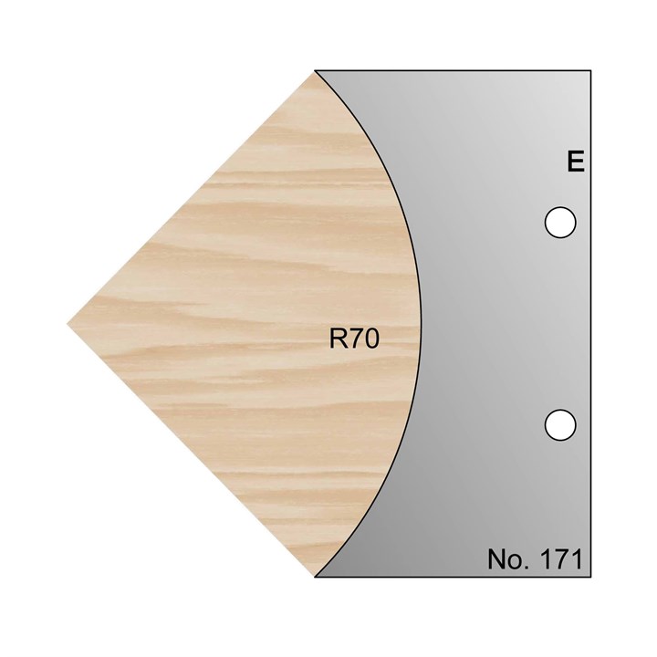 R70 Concave Profile Cutter in HSS - 171
