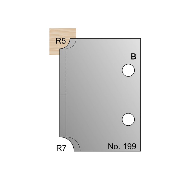 R5 & R7 Ovolo Profile Cutter in HSS - 199
