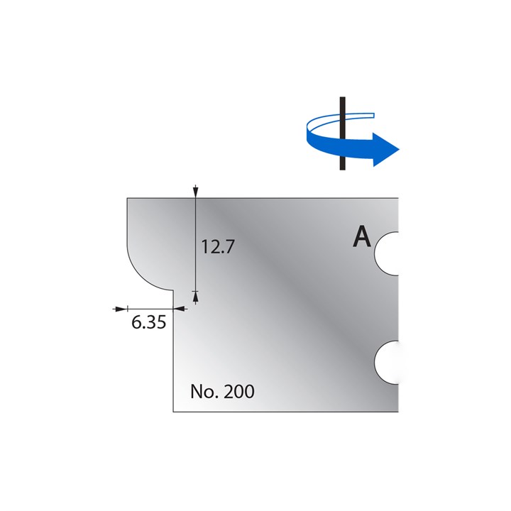 12.7 x 6.35mm Scribe Cutter in HSS - 200