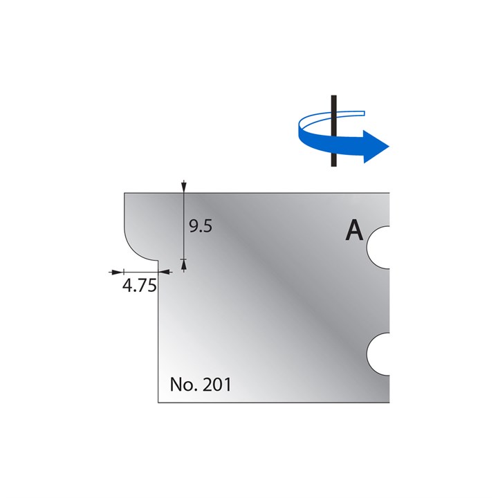 9.5 x 4.75mm Scribe Cutter in HSS - 201