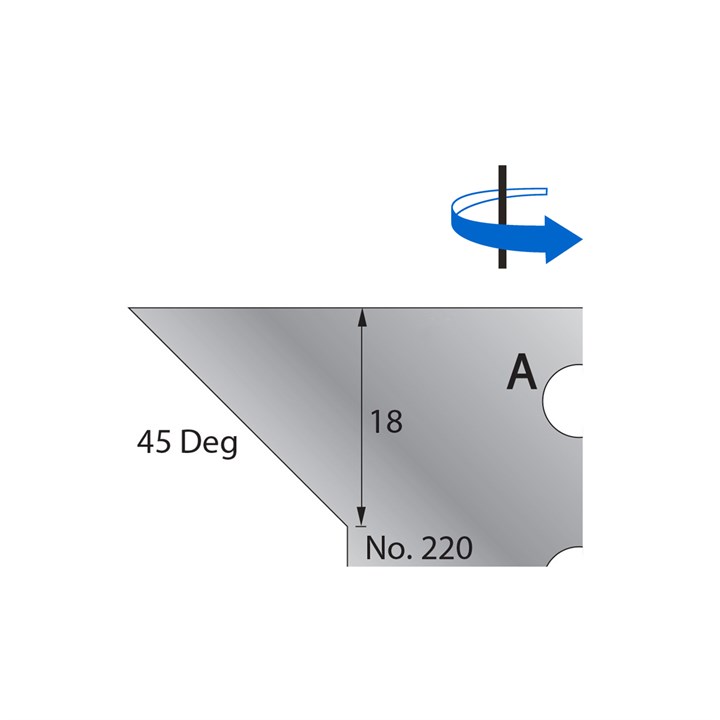 45 Degrees Scribe Cutter in HSS - 220
