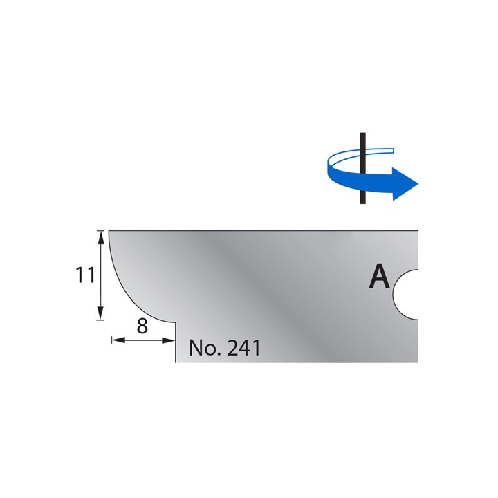 11 x 8mm Scribe Cutter in HSS - 241
