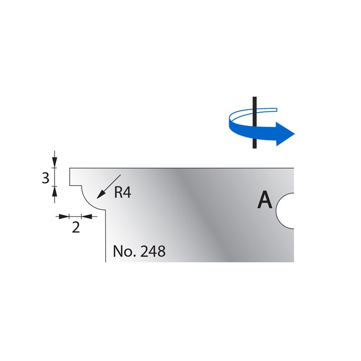 R4 w/ 3 x 2mm Quirk Scribe Cutter in HSS - 248