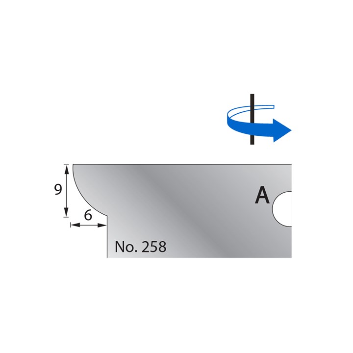 9 x 6mm Scribe Cutter in HSS - 258