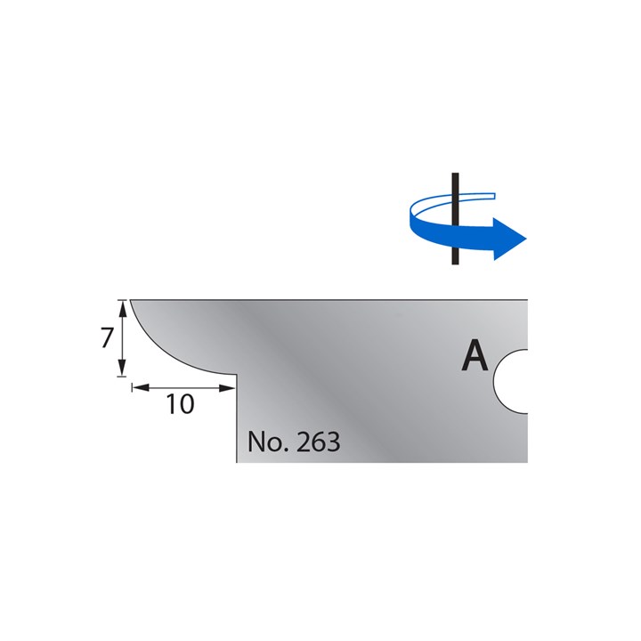 7 x 10mm Scribe Cutter in HSS - 263