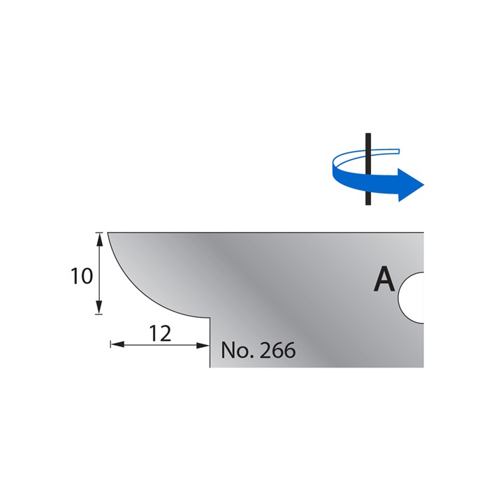 10 x 12mm Scribe Cutter in HSS - 266