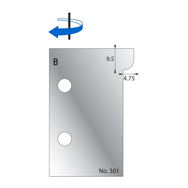 9.5 x 4.75mm Scribe Cutter in HSS - 301