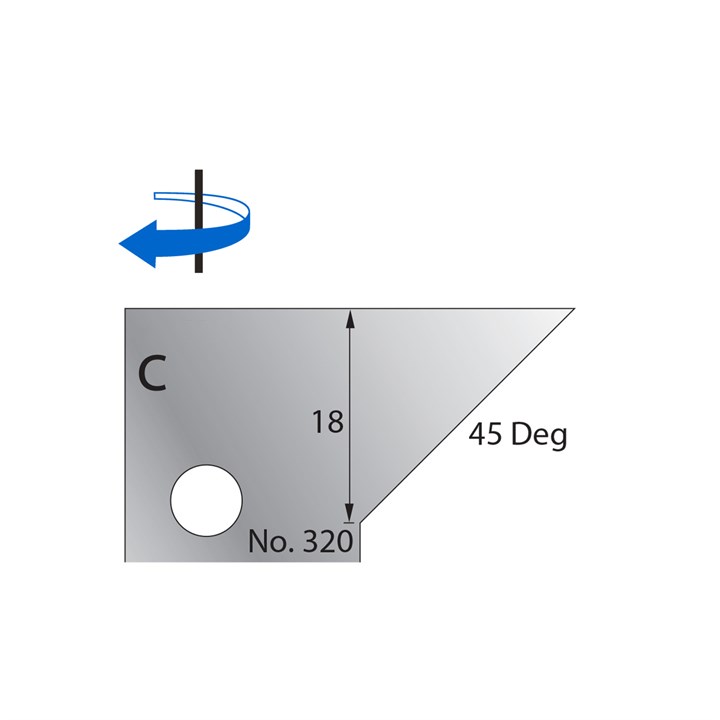 45 Degrees Scribe Cutter in HSS - 320