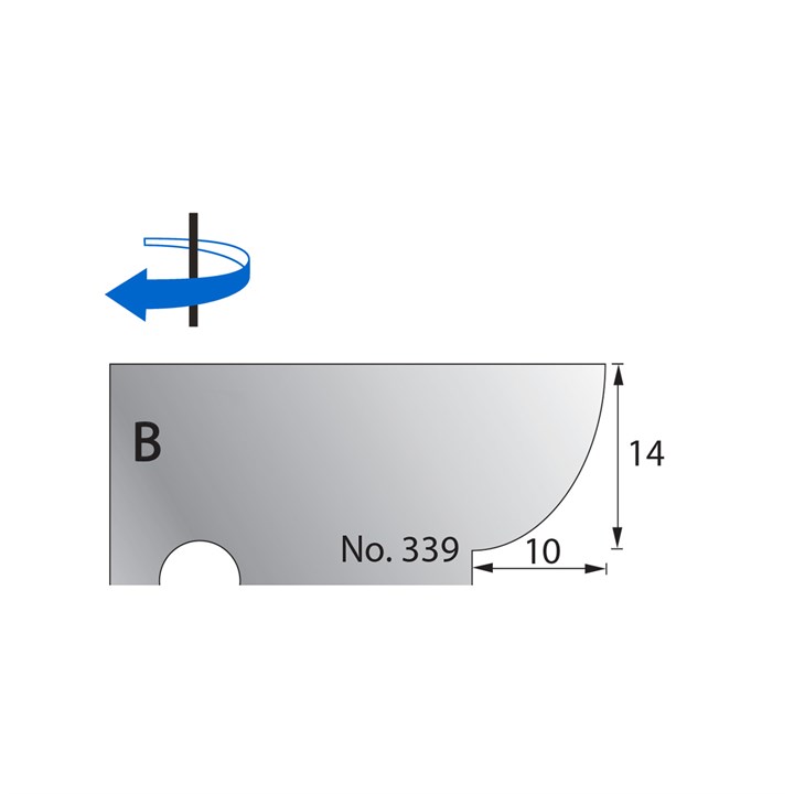 14 x 10mm Scribe Cutter in HSS - 339