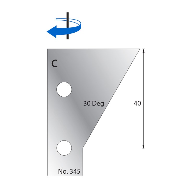 30 Degrees Scribe Cutter in HSS - 345