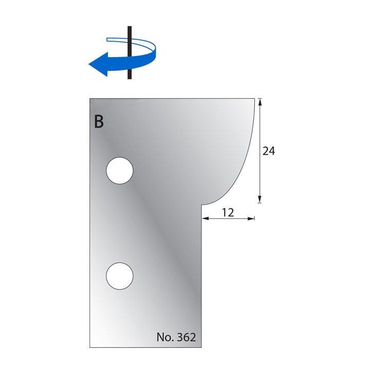 24 x 12mm Scribe Cutter in HSS - 362