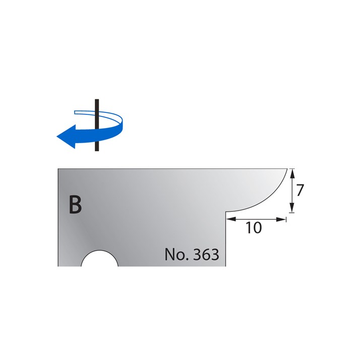 7 x 10mm Scribe Cutter in HSS - 363