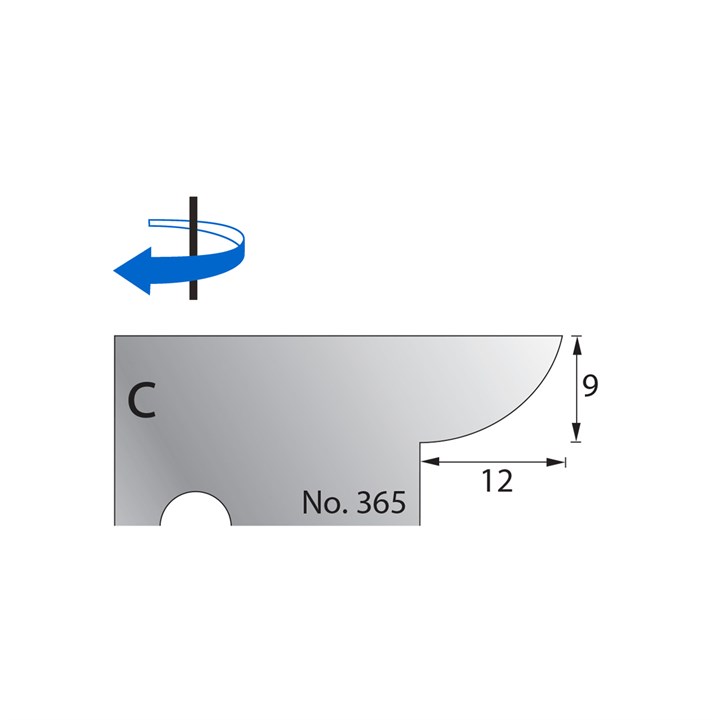 9 x 12mm Scribe Cutter in HSS - 365