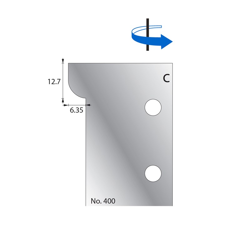 12.7 x 6.35mm Scribe Cutter in HSS - 400