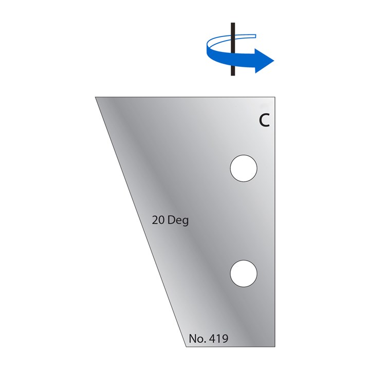 20 Degrees Scribe Cutter in HSS - 419