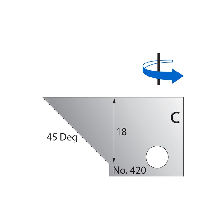45 Degrees Scribe Cutter in HSS - 420