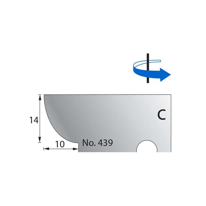 14 x 10mm Scribe Cutter in HSS - 439