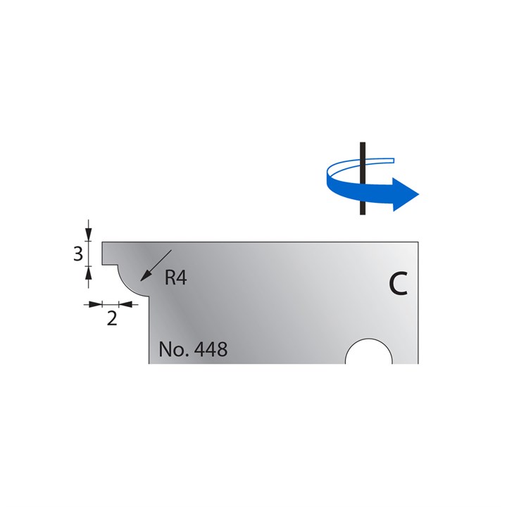 R4 w/ 3 x 2mm Quirk Scribe Cutter in HSS - 448