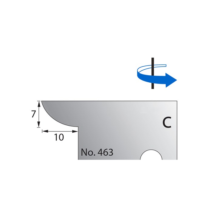 7 x10mm Scribe Cutter in HSS - 463