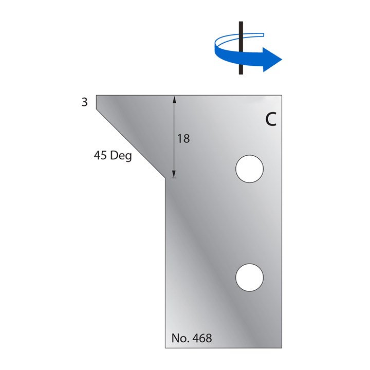 45 Degrees Scribe Cutter in HSS - 468