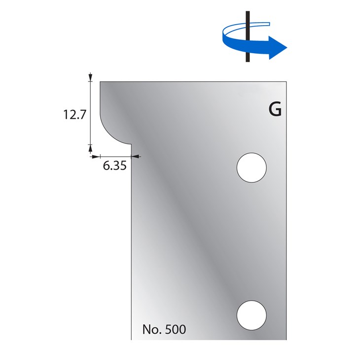 12.7 x 6.35mm Scribe Cutter in HSS - 500